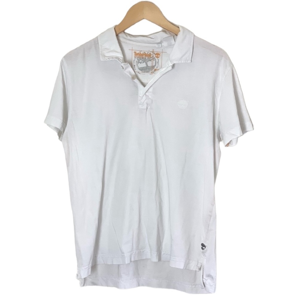 Timberland | White youth polo shirt size medium